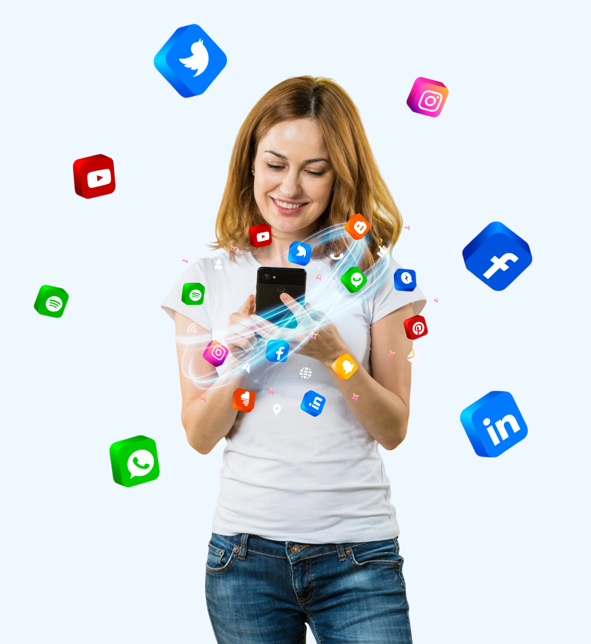 Interfaz de chat mostrando recomendaciones de productos